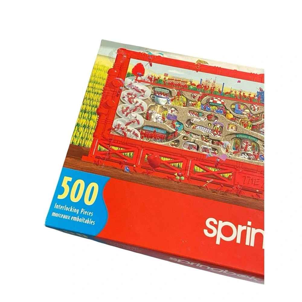 The Ant Ranch 500 Piece Springbok Panoramic Jigsaw Puzzle Hallmark Complete Ants